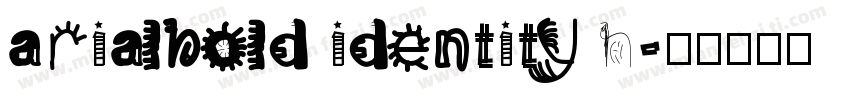 arialbold identity h字体转换